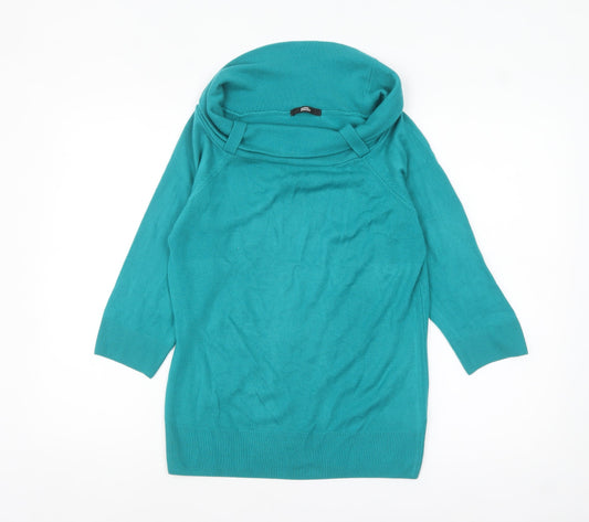 Womens UK Size 14 Marks and Spencer Green Pullover Jumper