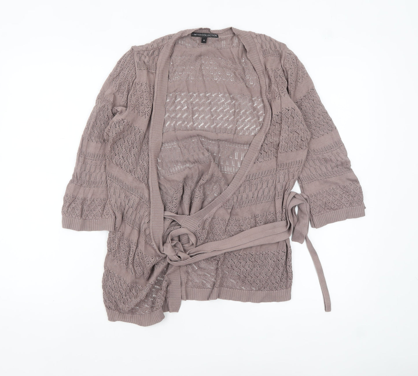 Womens UK Size M Marks and Spencer Beige Cardigan Jumper