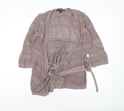 Womens UK Size M Marks and Spencer Beige Cardigan Jumper
