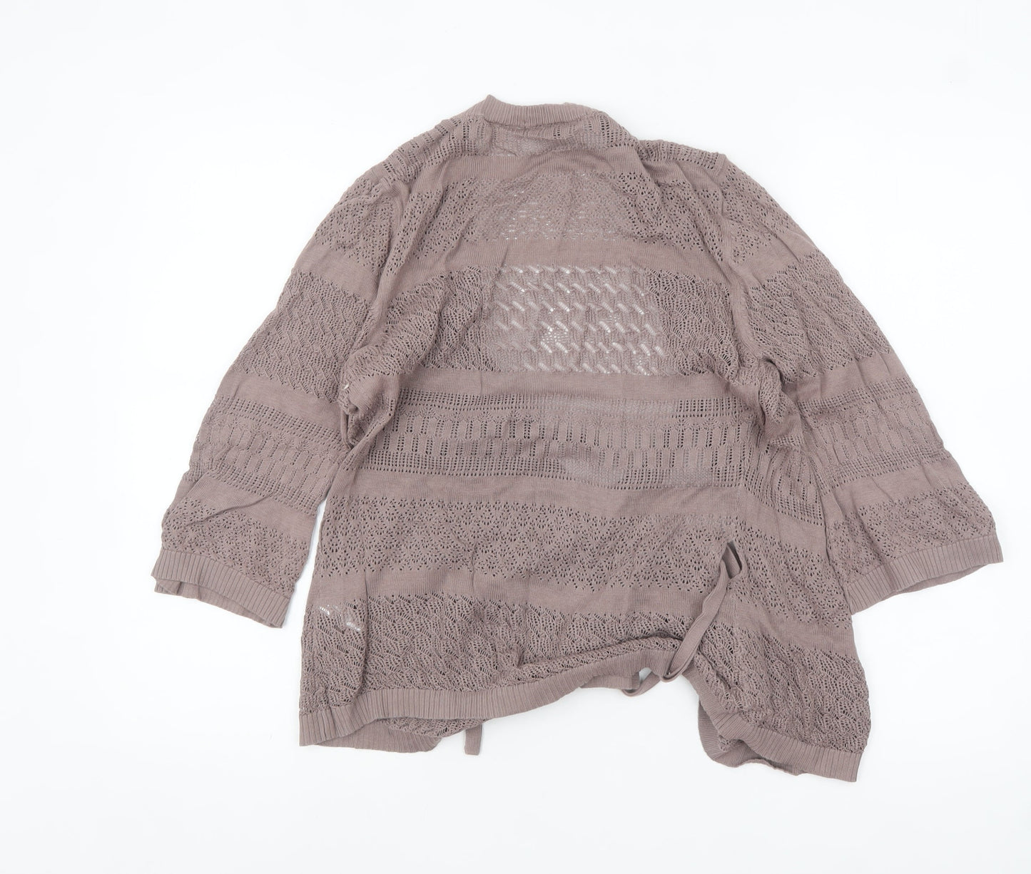 Womens UK Size M Marks and Spencer Beige Cardigan Jumper
