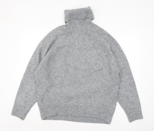 Womens UK Size M Mango Grey Pullover Jumper