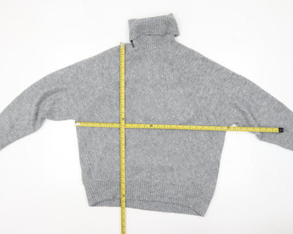 Womens UK Size M Mango Grey Pullover Jumper