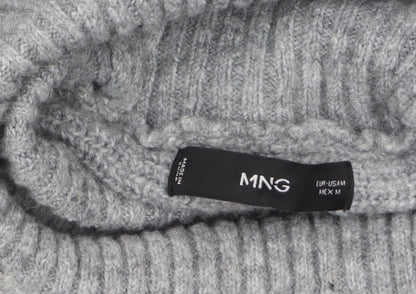 Womens UK Size M Mango Grey Pullover Jumper