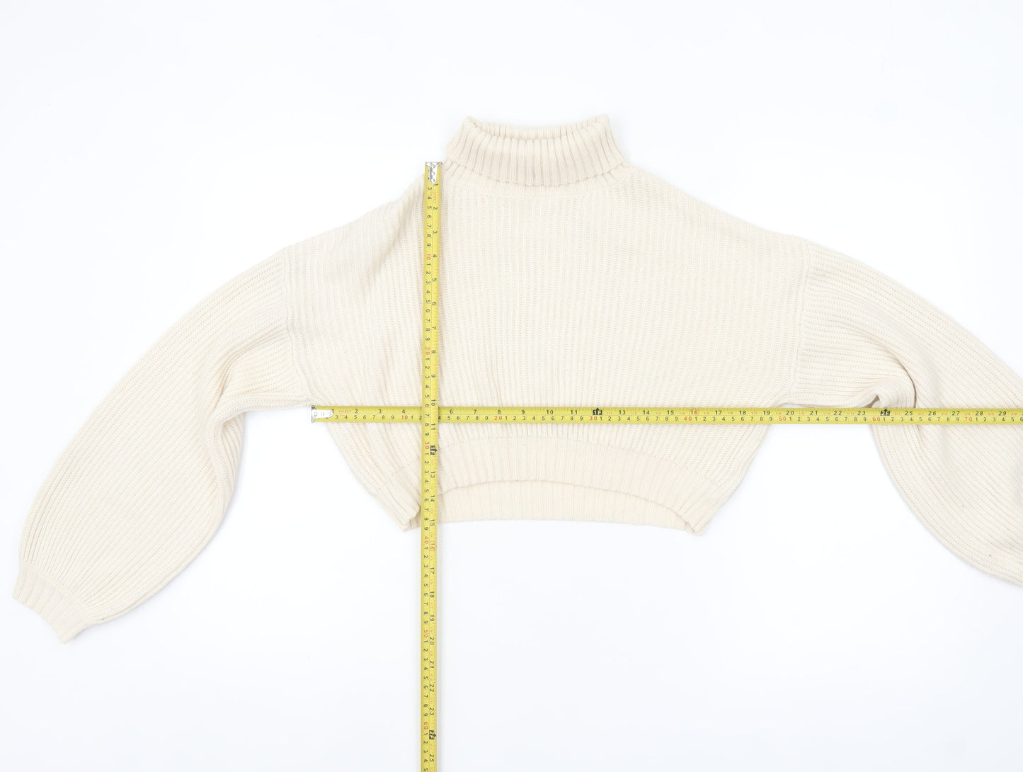 Womens UK Size 8 ROMWE Beige Pullover Jumper