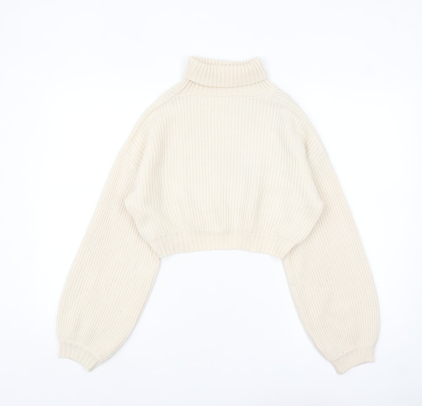 Womens UK Size 8 ROMWE Beige Pullover Jumper