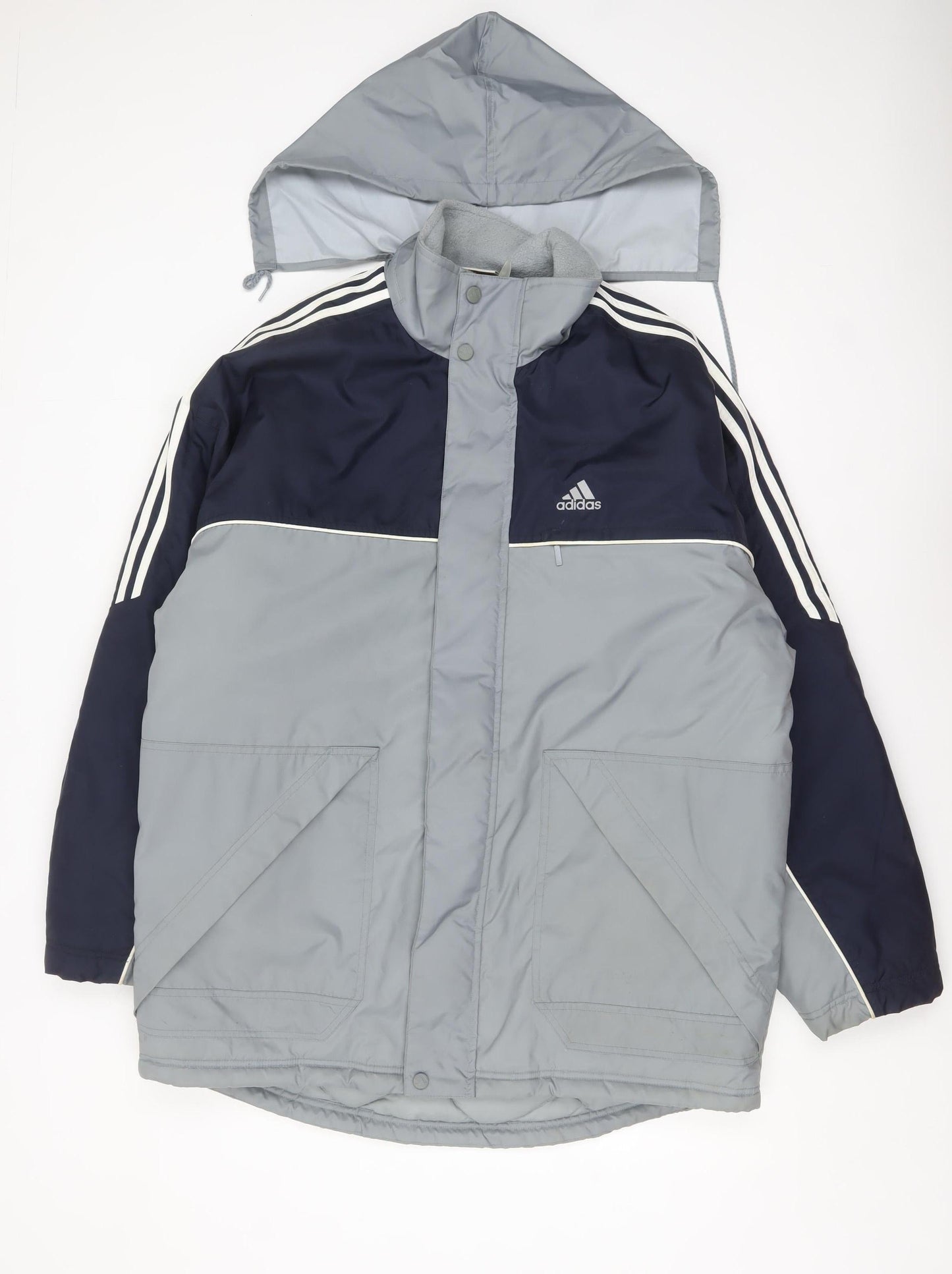 Mens UK Size L adidas Grey Puffer Jacket