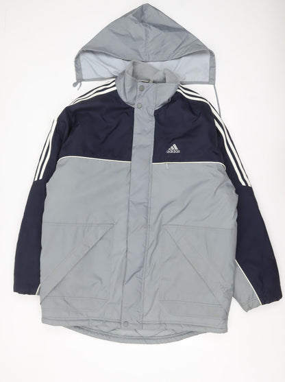 Mens UK Size L adidas Grey Puffer Jacket