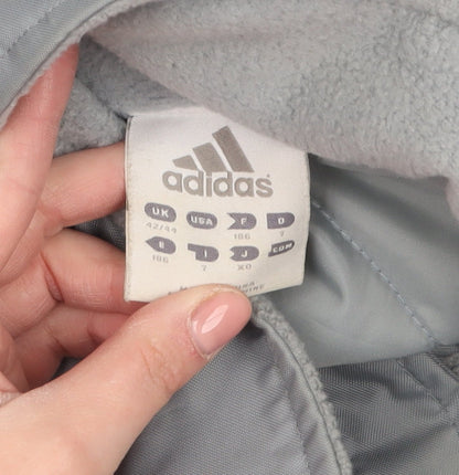 Mens UK Size L adidas Grey Puffer Jacket
