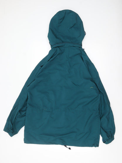 EMS Women's Green L Anorak Hooded Full Zip Outdoor Jacket