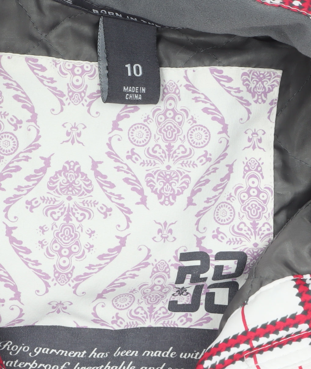 Womens UK Size 10 Rojo White Ski Jacket
