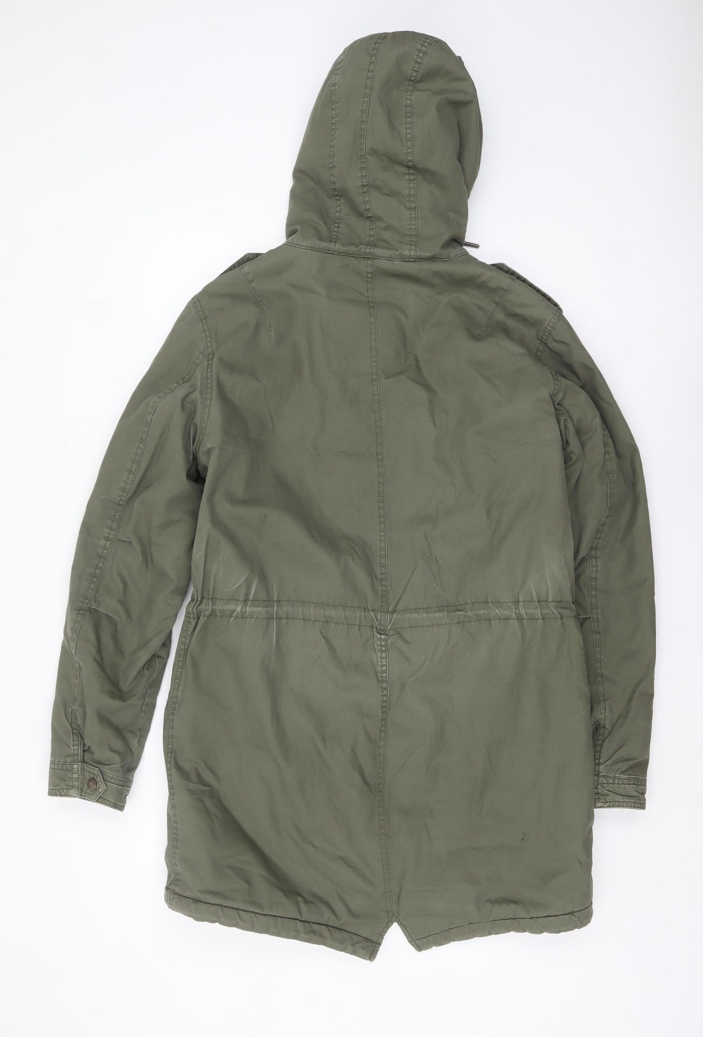 Womens UK Size M Funky Buddha Green Parka Coat