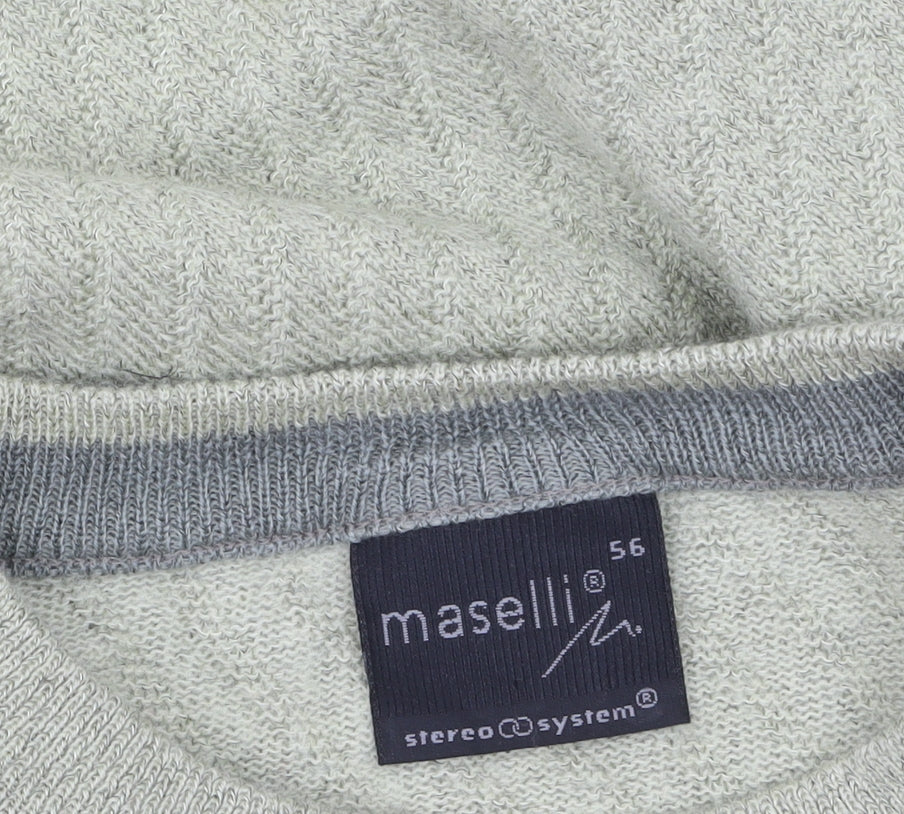 Womens UK Size 20 Maselli Green Pullover Jumper