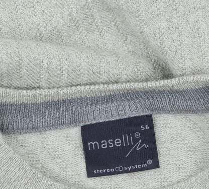 Womens UK Size 20 Maselli Green Pullover Jumper