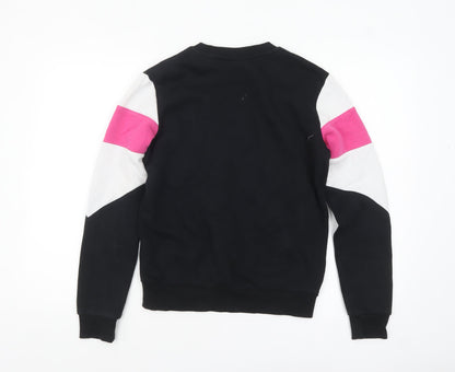 Womens UK Size 2XS FILA Black Pullover Sweatshirt