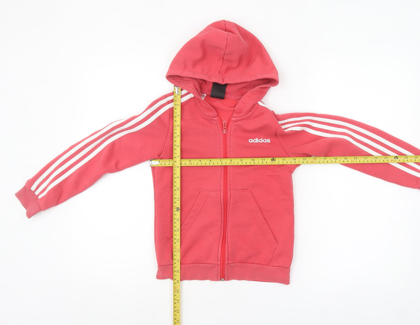 Girls UK Size 9-10 Years adidas Pink Full Zip Hoodie