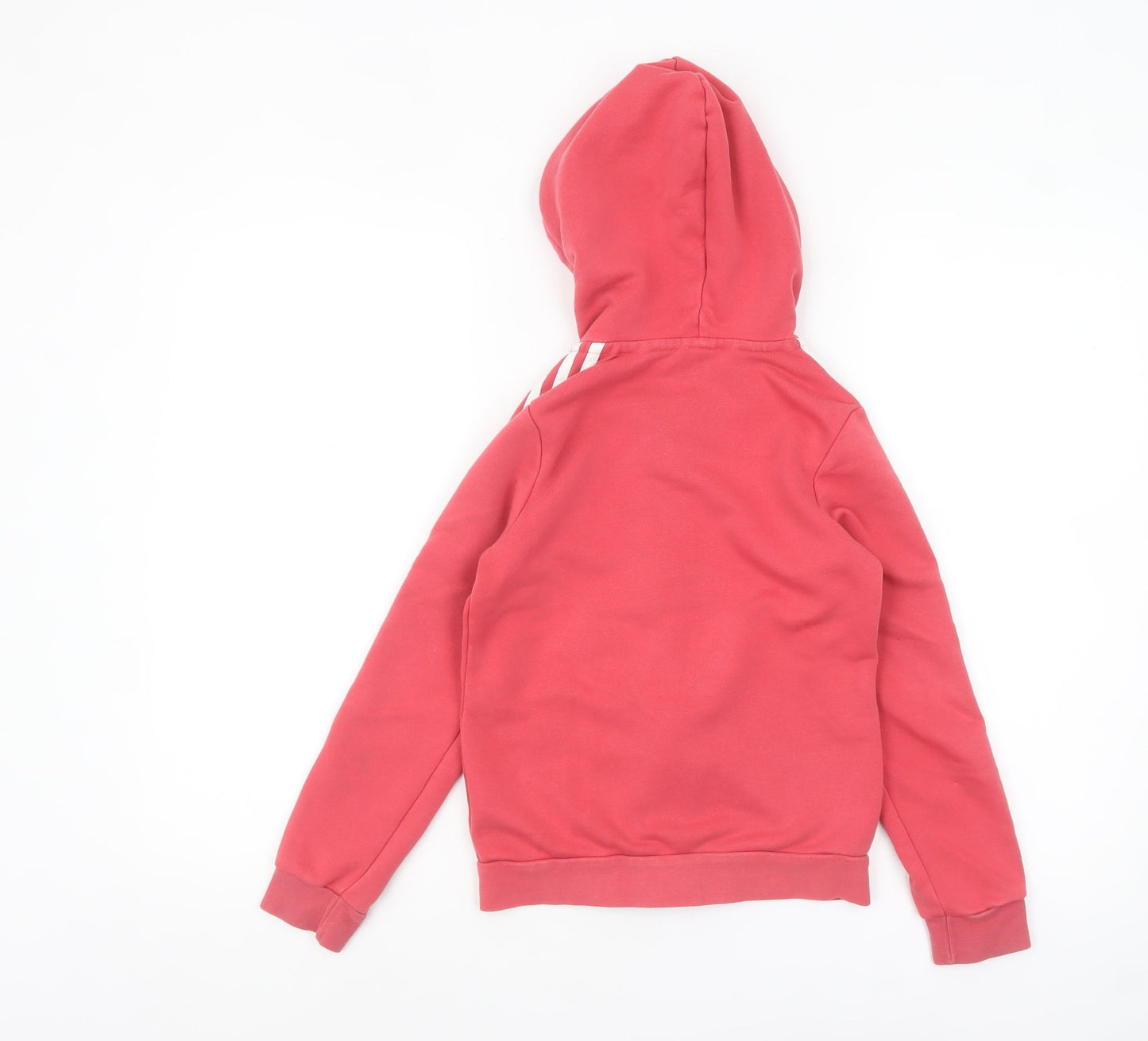 Girls UK Size 9-10 Years adidas Pink Full Zip Hoodie