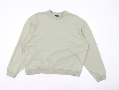 Mens UK Size XL boohooMAN Green Pullover Sweatshirt