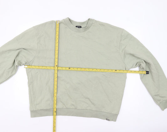 Mens UK Size XL boohooMAN Green Pullover Sweatshirt