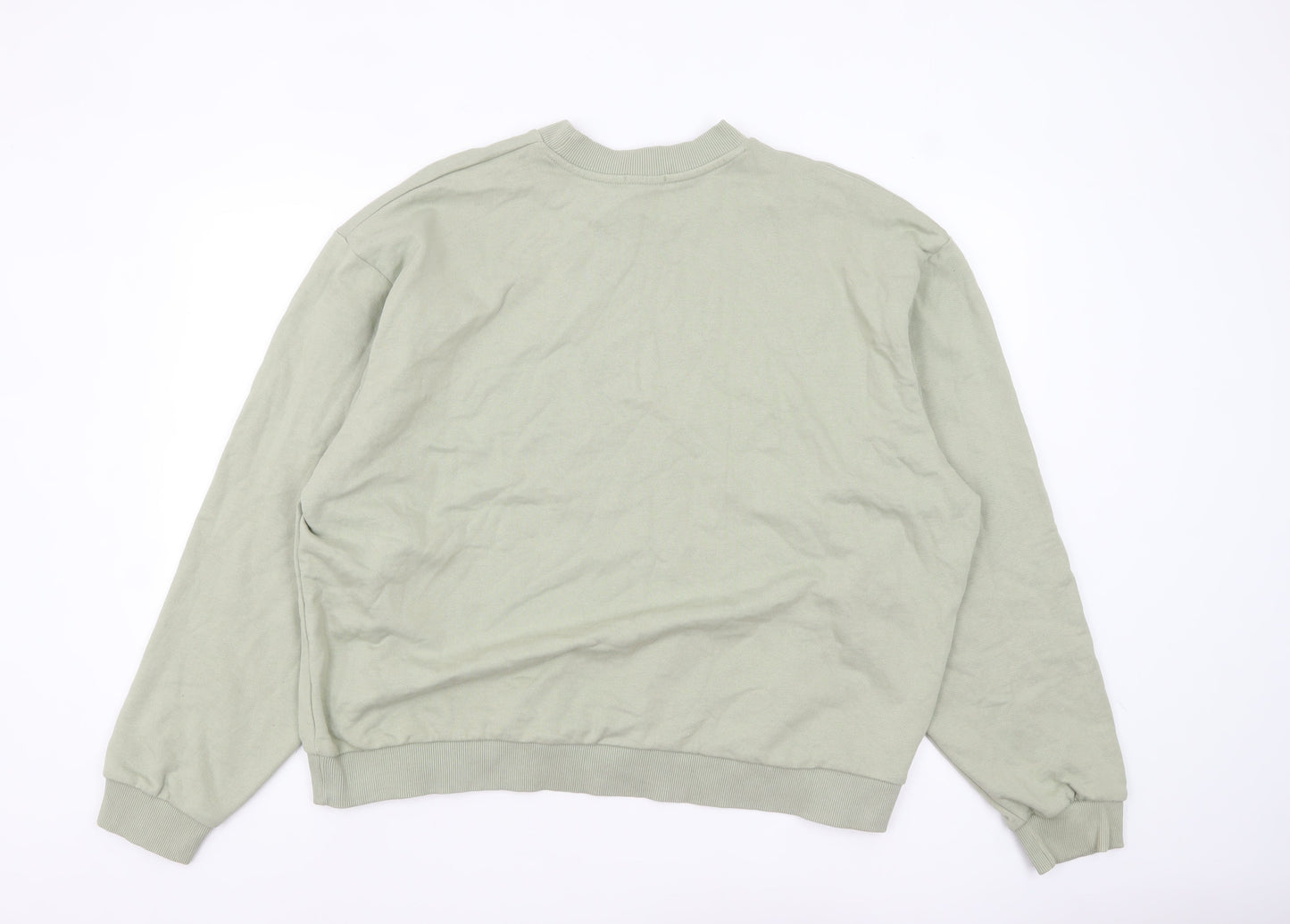 Mens UK Size XL boohooMAN Green Pullover Sweatshirt