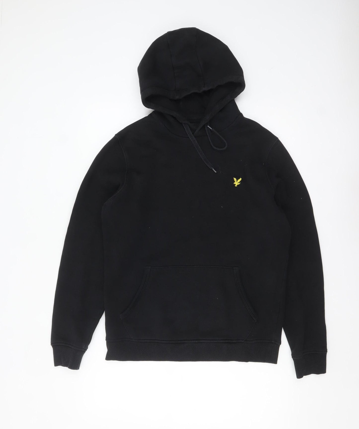 Mens UK Size M Lyle & Scott Black Pullover Hoodie