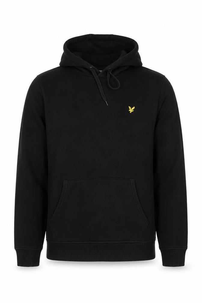 Mens UK Size M Lyle & Scott Black Pullover Hoodie
