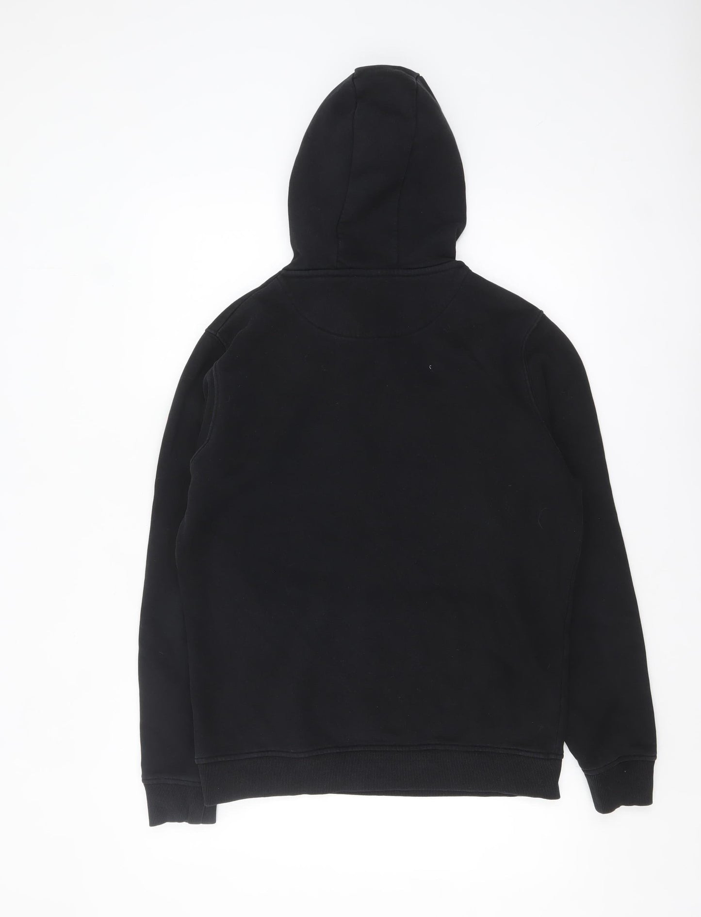 Mens UK Size M Lyle & Scott Black Pullover Hoodie