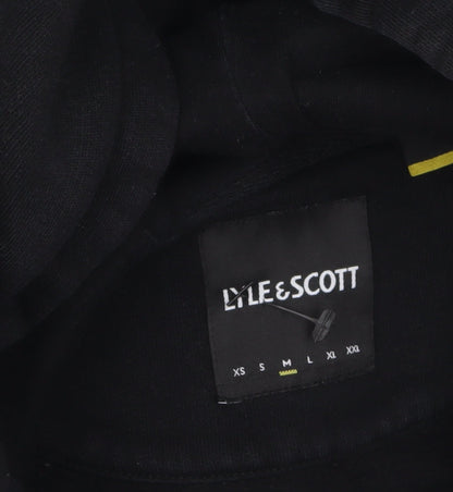Mens UK Size M Lyle & Scott Black Pullover Hoodie