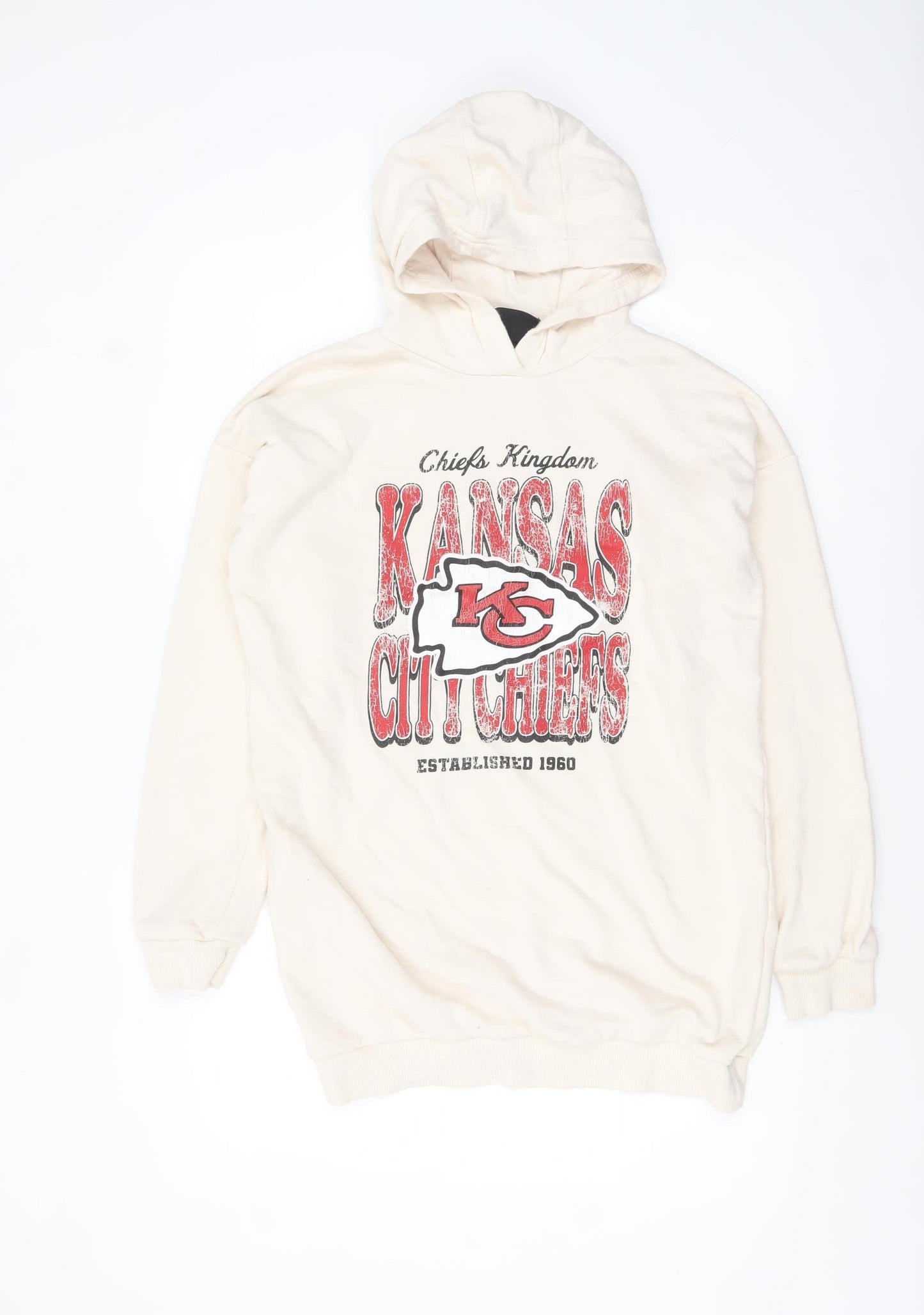 Girls UK Size 13-14 Years NFL Beige Pullover Hoodie