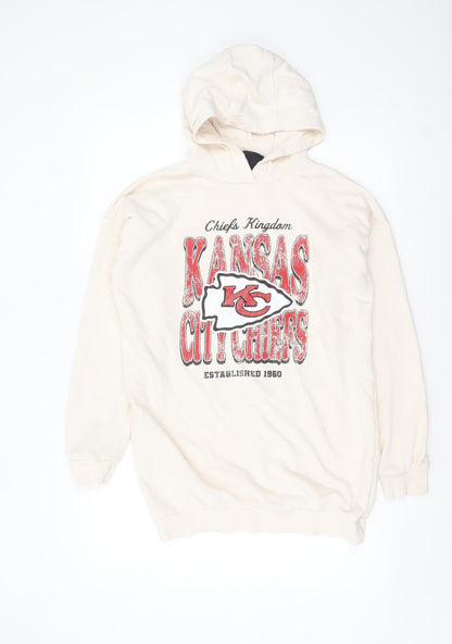 Girls UK Size 13-14 Years NFL Beige Pullover Hoodie