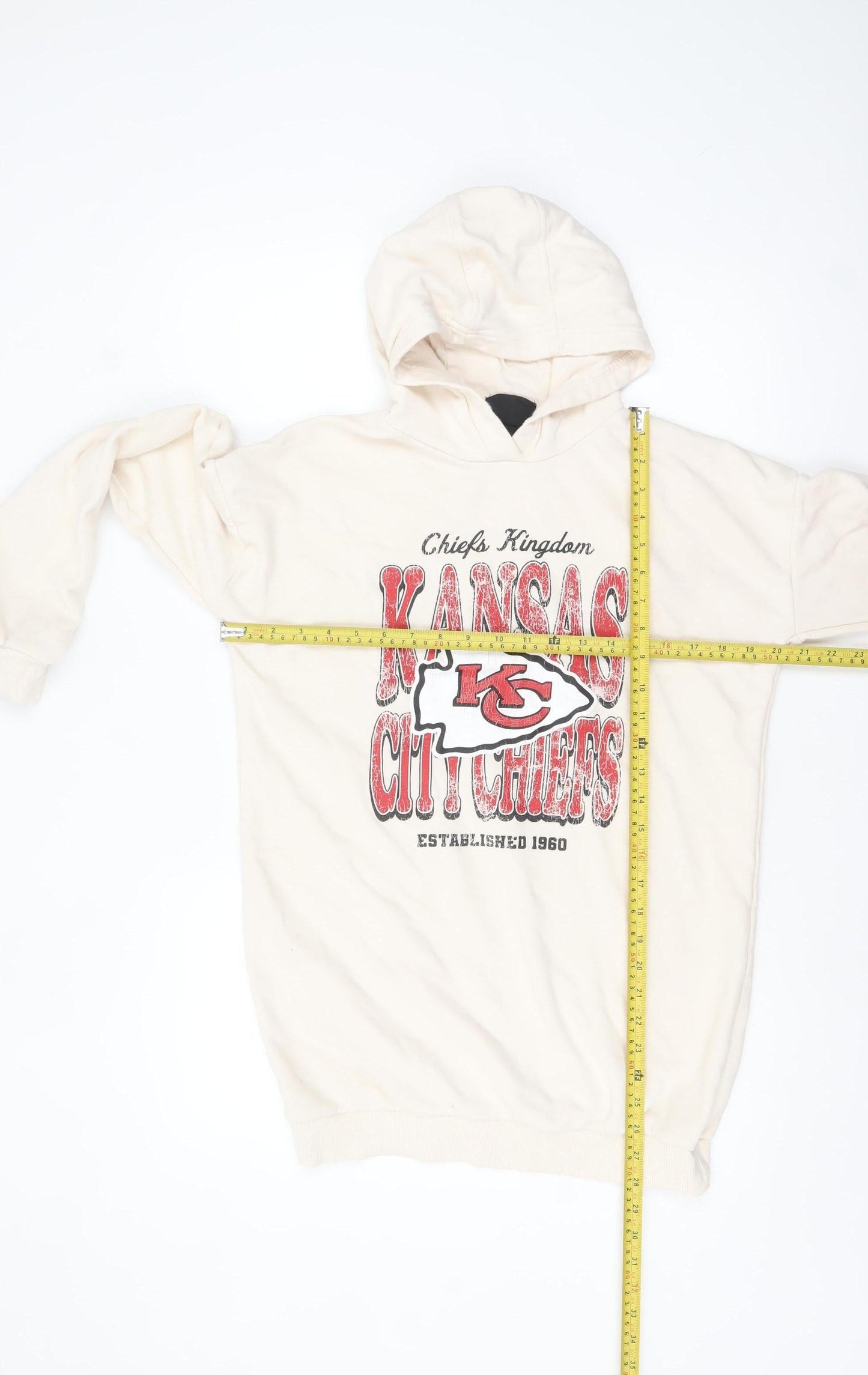 Girls UK Size 13-14 Years NFL Beige Pullover Hoodie