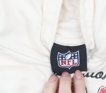 Girls UK Size 13-14 Years NFL Beige Pullover Hoodie