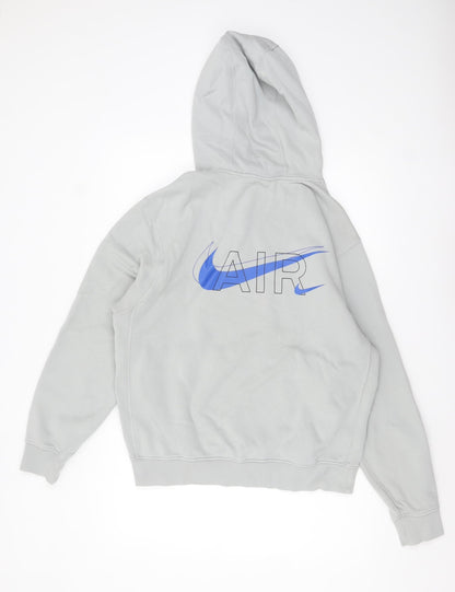 Mens UK Size S Nike Grey Pullover Hoodie