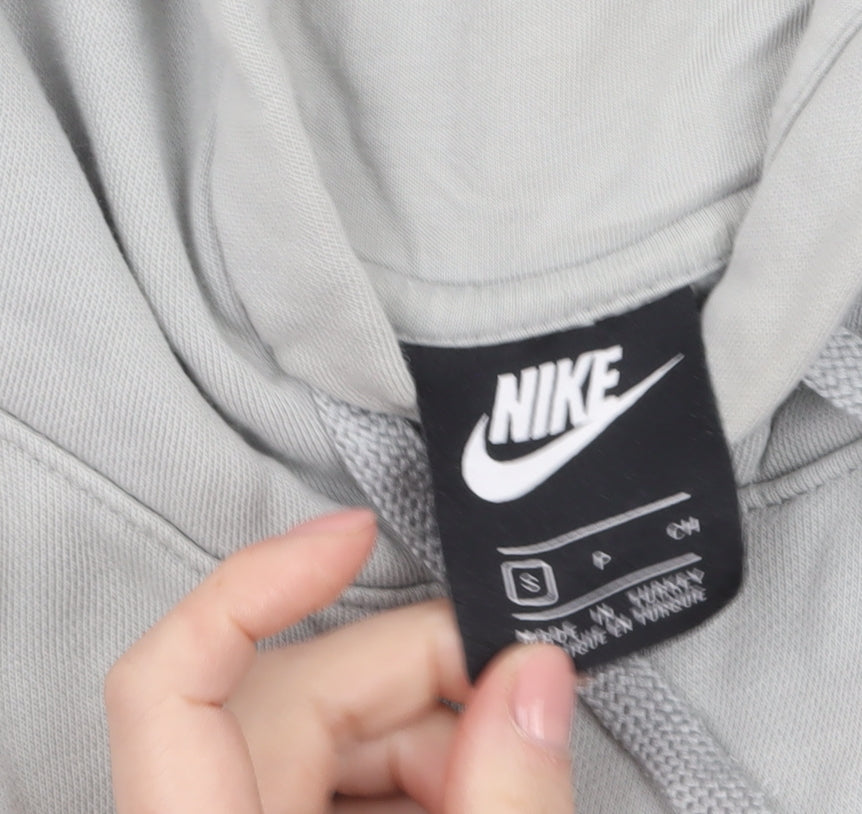 Mens UK Size S Nike Grey Pullover Hoodie