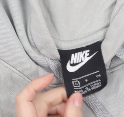 Mens UK Size S Nike Grey Pullover Hoodie