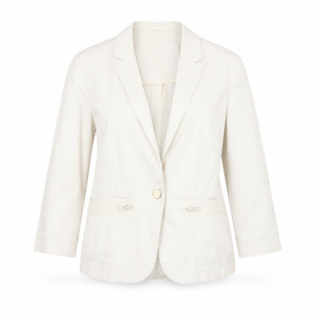 Womens UK Size 8 Marks and Spencer Regular Ivory Blazer