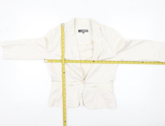 Womens UK Size 8 Marks and Spencer Regular Ivory Blazer