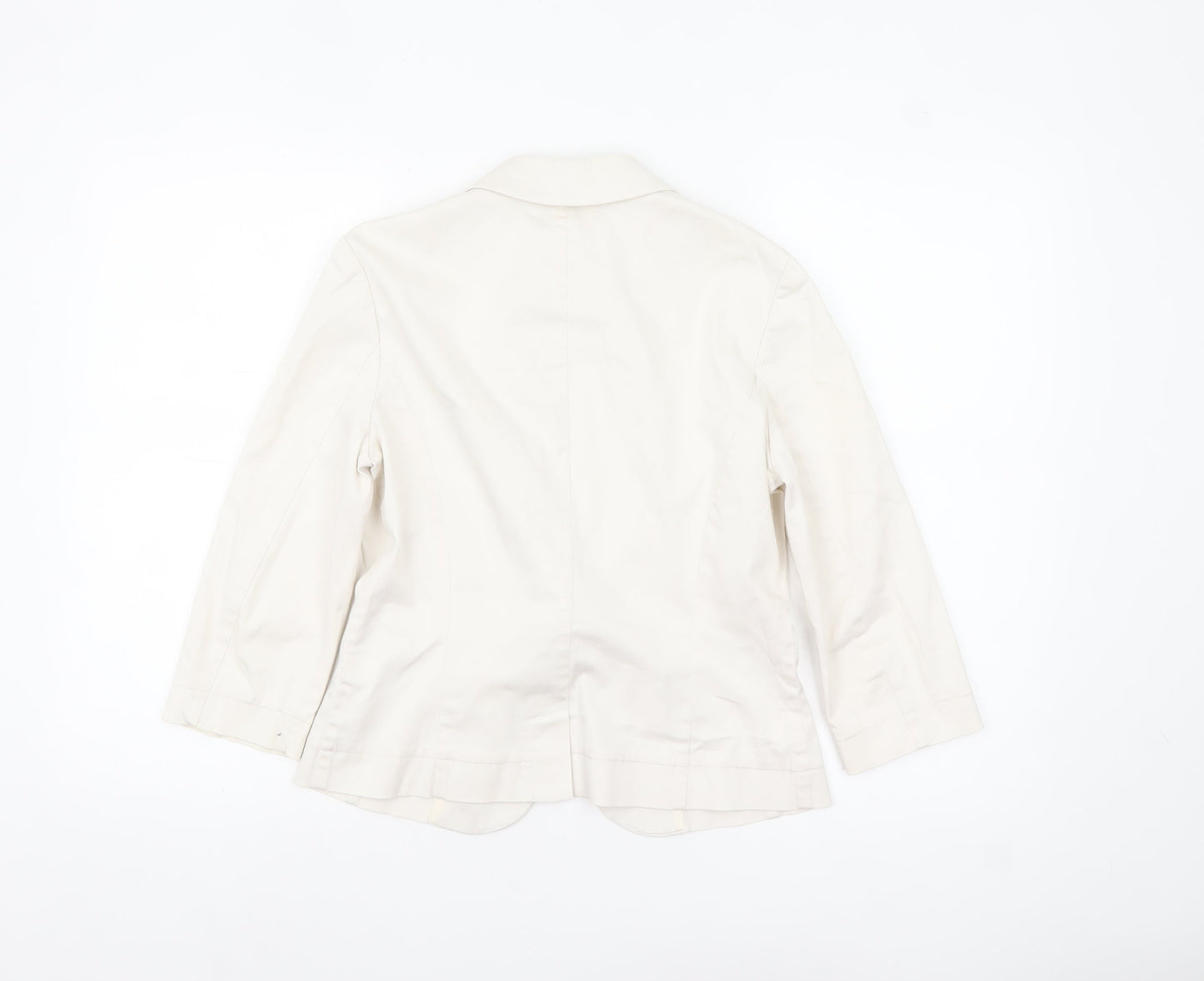 Womens UK Size 8 Marks and Spencer Regular Ivory Blazer