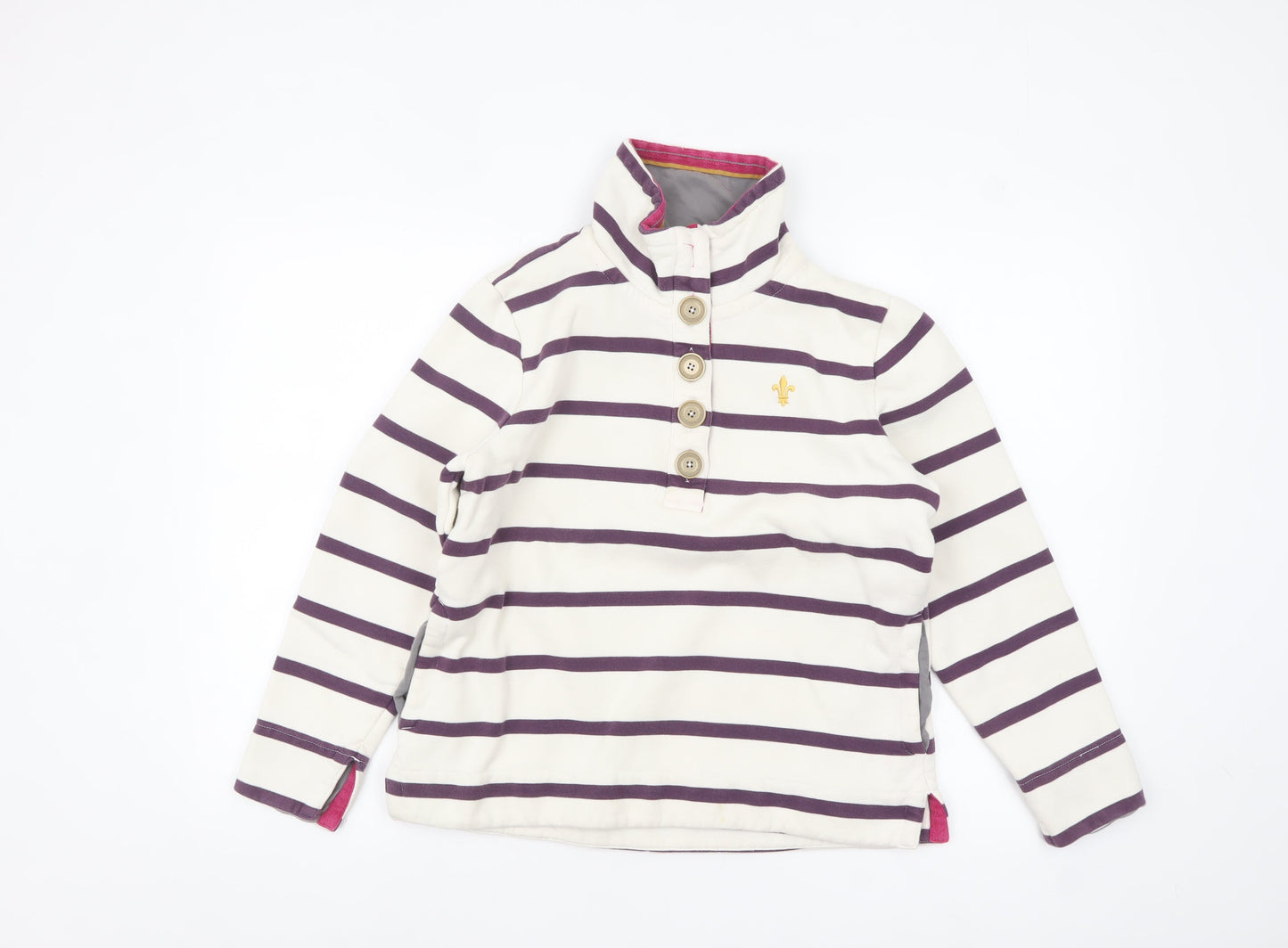 Womens UK Size 12 Toggi Beige Henley Sweatshirt