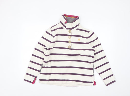 Womens UK Size 12 Toggi Beige Henley Sweatshirt