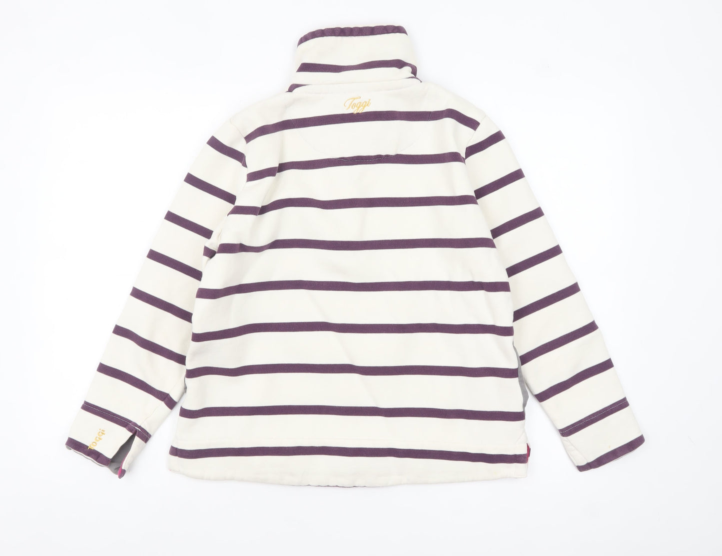 Womens UK Size 12 Toggi Beige Henley Sweatshirt