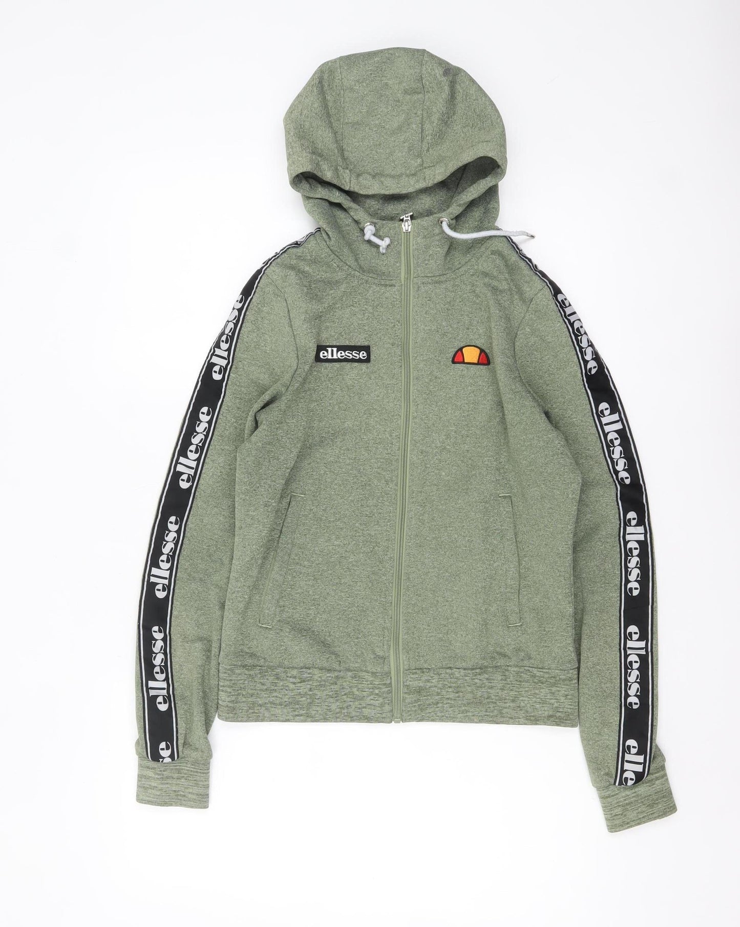 Womens UK Size 8 ellesse Green Full Zip Hoodie