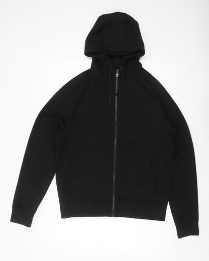 Mens UK Size S Marks and Spencer Black Full Zip Hoodie