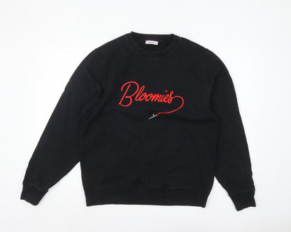 Mens UK Size M Bloomie’s Black Pullover Sweatshirt