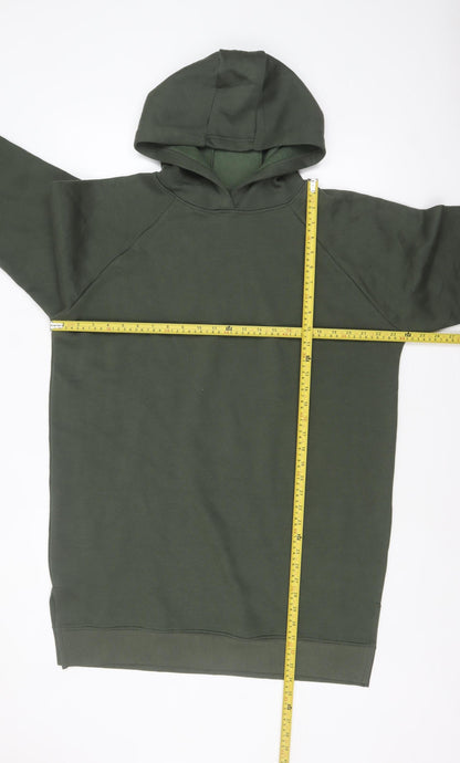 Womens UK Size 10 Threadbare Green Pullover Hoodie