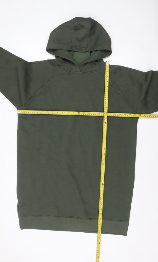 Womens UK Size 10 Threadbare Green Pullover Hoodie