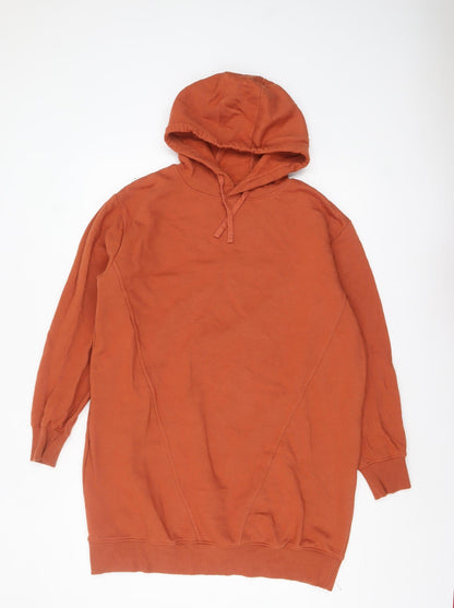 Womens UK Size 12 Threadbare Orange Pullover Hoodie
