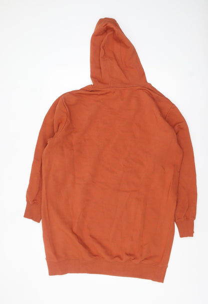 Womens UK Size 12 Threadbare Orange Pullover Hoodie