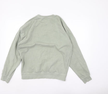 Mens UK Size M PRETTYLITTLETHING Green Pullover Sweatshirt