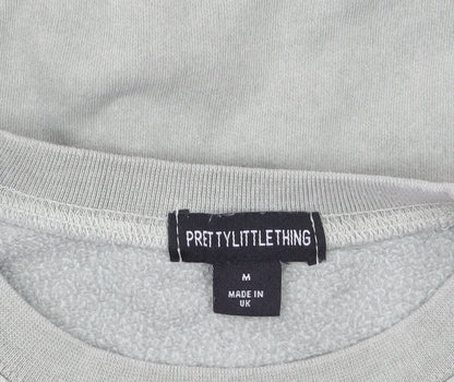Mens UK Size M PRETTYLITTLETHING Green Pullover Sweatshirt