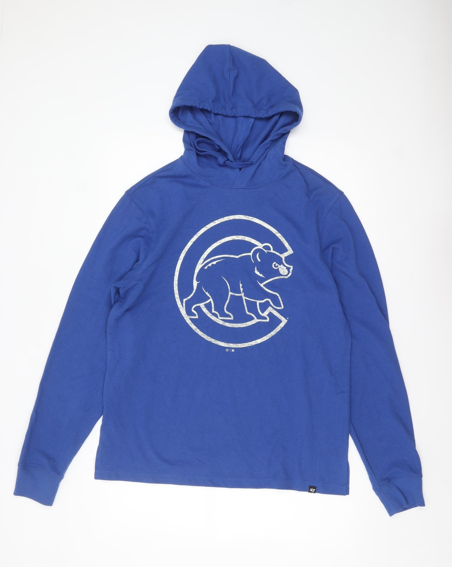 Mens UK Size M 47 Brand Blue Pullover Hoodie